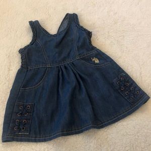 US POLO DENIM SLEEVELESS DRESS